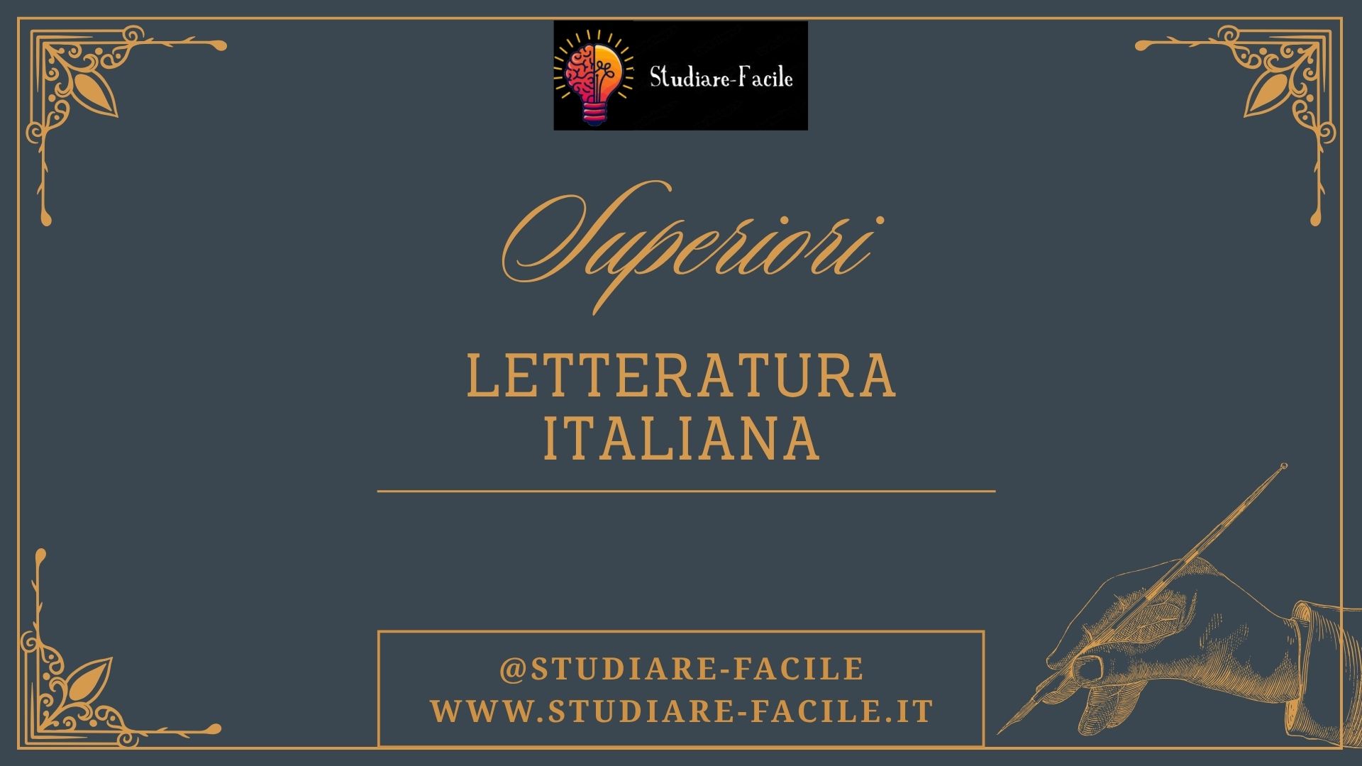 SUPERIORI – LEZIONI DI LETTERATURA ITALIANA