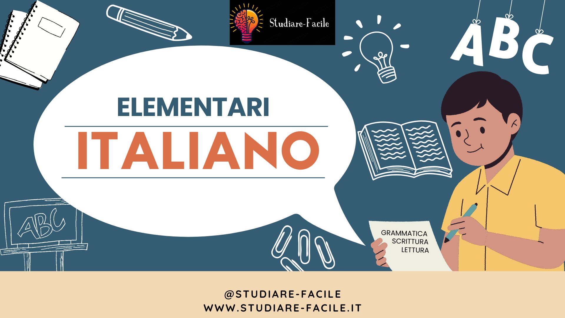 ELEMENTARI – LEZIONI DI ITALIANO